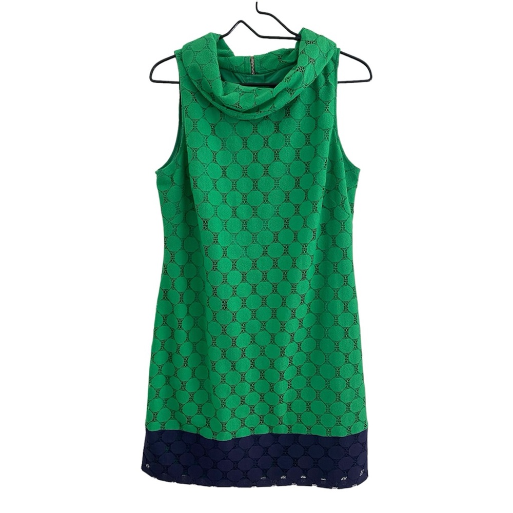 Adrianna Papell Mod green dress